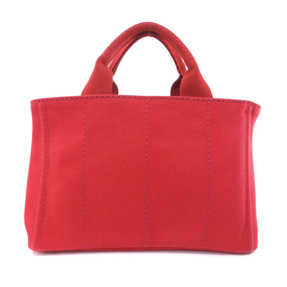 Prada Bag Tote 2way Canapa Canvas Black